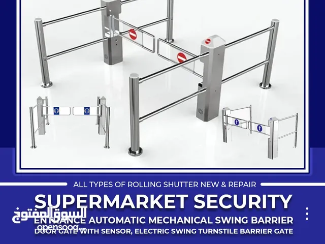 Electric Swing Turnstile Barrier Gate / Mechanical Swing Barrier Door with Sensors