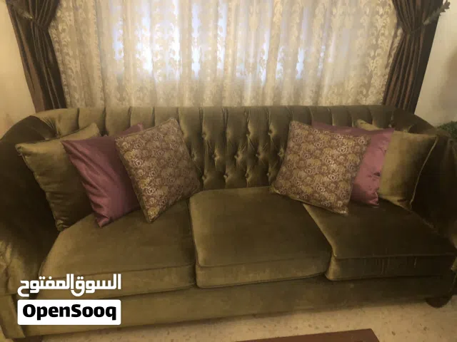 طقم كنب امريكي خشب زان واسفنج دلب بسعر جميل 9 مقاعد
