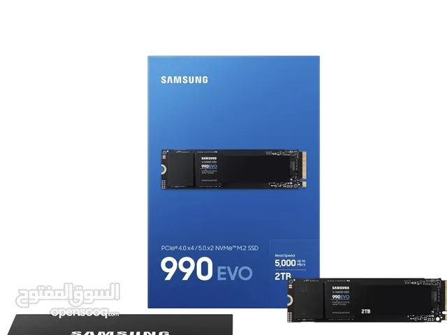توفر من جديد Samsung 990 EVO NVMe M.2 SSD 2 TB, ضامن سامسونك يوجد توصيل بغداد وجميع المحافظات