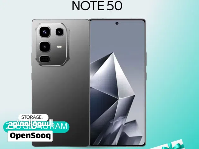 INFINIX NOTE 50 ( 256GB ) / RAM 16 NEW /// انفينكس نوت 50 ذاكرة 256 الرام 16 الجديد