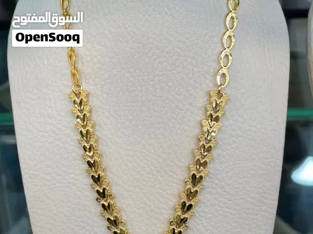 طقم مجوهرات بديل الذهب فاخر - تصميم قلوب تقليدي (عقد، سوار، أقراط) للمناسبات