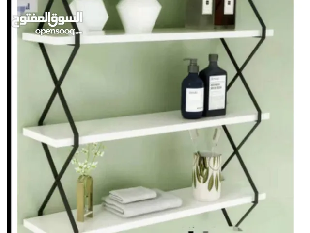 وهاي الرفوف الحديد والخشب هي اللمسة اللي بتكمل المكان بسعر 50 شيكل وكل 3 بسعر 99 شيكل مش مجرد