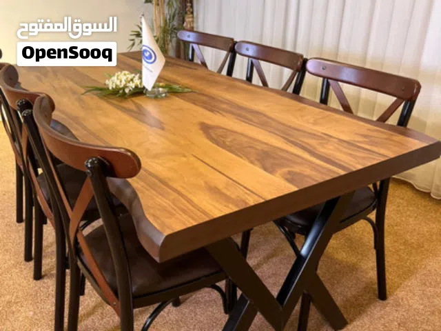 مطلووووووب ميز طعام مع 6كراسي