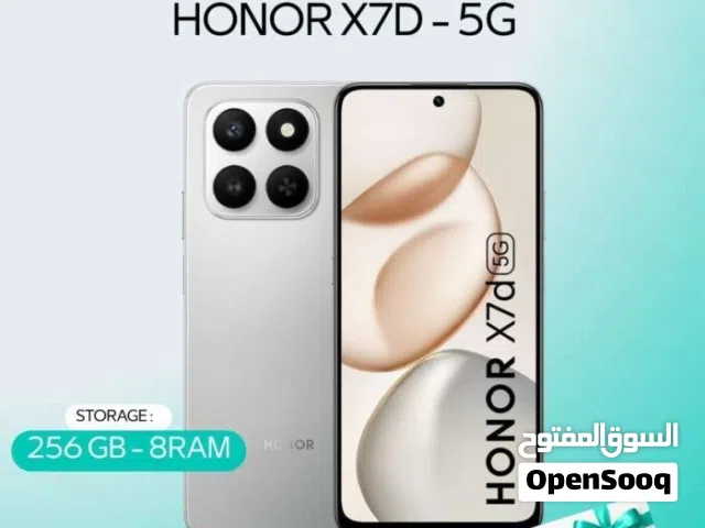 HONOR X7D -5G-( 256GB ) / RAM 8 NEW /// هونور اكس 7 دي ذاكرة 256 الرام 8 الجديد