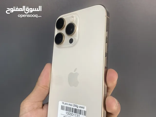 iPhone 16 pro max 256g كفالة الشركة شغالة بطارية 100