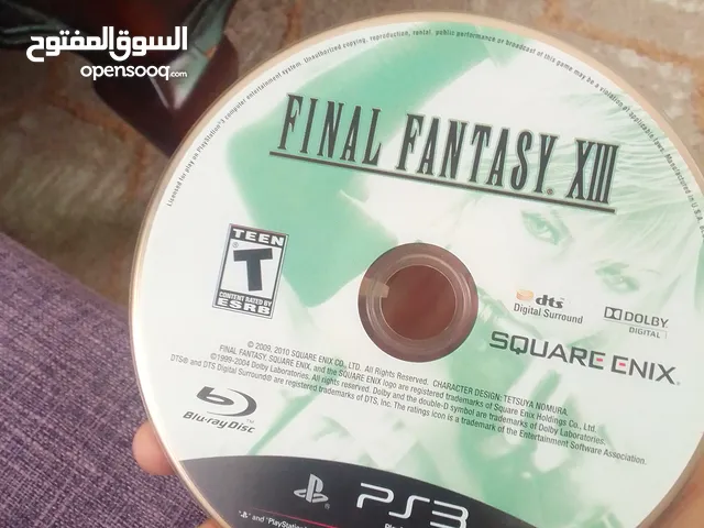 لعبة flnal fantasy لعبة في بلايستيشن 3 مستعملة وكالة ولا خدش و جلدة ايد بلايستيشن فور