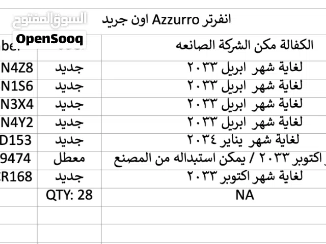 انفرترات طاقة شمسية نوع Azzurro ، مع قطعة واي فاي  مع كل انفرتر