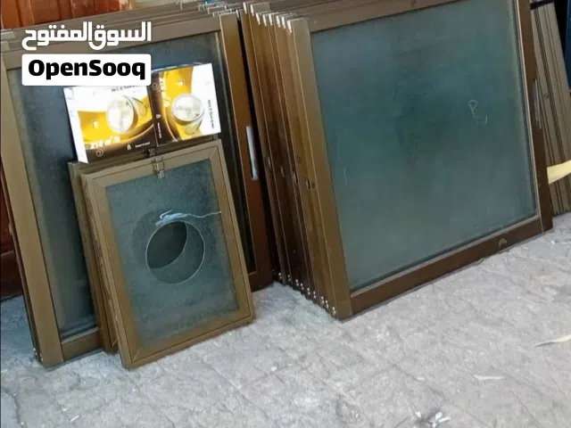 شبابيك المنيوم بحال الوكاله مستعمل تسليم على المقاس