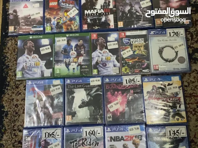 أقراص بلاي ستيشن 4 واكس بوكس و نيتاندوسويتش (جديد)