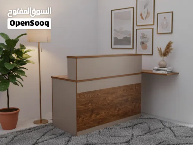 ميز استعلامات خشب MDF. قياس 120سم . 140سم