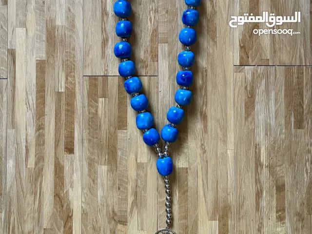 مسبحة 80 سم  حجر طبيعي شغل يدوي فاخر حجم كبير