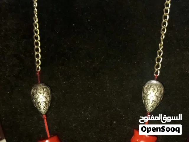 عقد مرجان طبيعي تونسي قديم شغل يدوي تراثي لهواة اقتناء المشغولات اليديوية القديمة