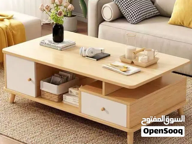 طاولة وسط خشب طبيعي نظيف نظيف لحقو العرض