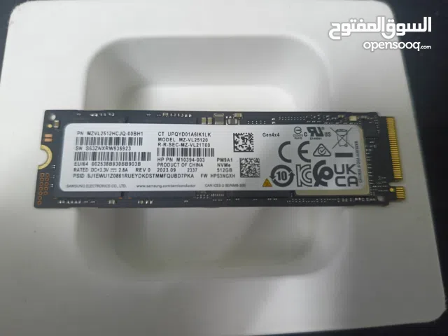 SSD NVMe 512GB جديد