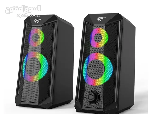 سماعات الألعاب HAVIT GAMENOTE SK202 RGBهافيت مكبر صوت للكمبيوتر sk202 USB 2.0، اسود، سلكي