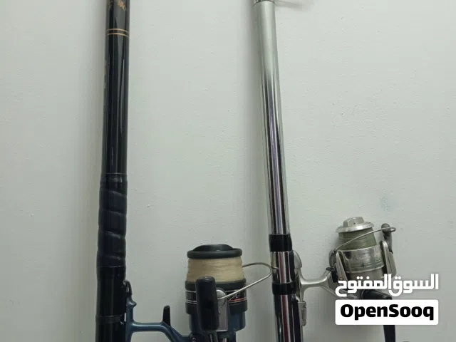 سنارة صيد سمك fishing japan كاست مسافات بعيده لصيد الشاطئ قوه 8000 و3500 مع قصبه طول 4.50 صلابه 25