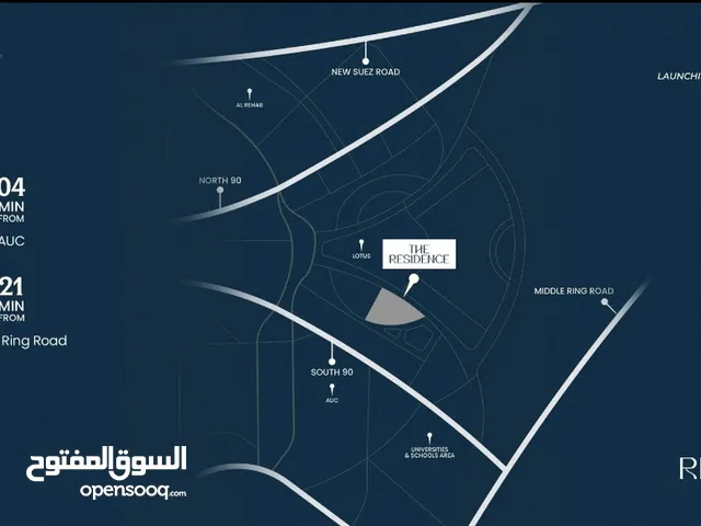 إمتلك وحدتك السكنيه أمام الجامعه الأمريكيه بتسهيلات حتى 12 سنه في مشروع the residence - مساحة 114متر