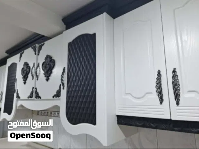 كاونتر خشب تركي تصميم شركة الديوان 3ونص متر مع سنك طولة 180 سم
