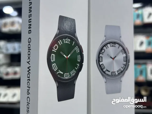 Galaxy watch 6 classic (47mm) ساعة  متوفرة باللونين الاسود و السلفر  سامسونج واتش 6 كلاسيك جديدة