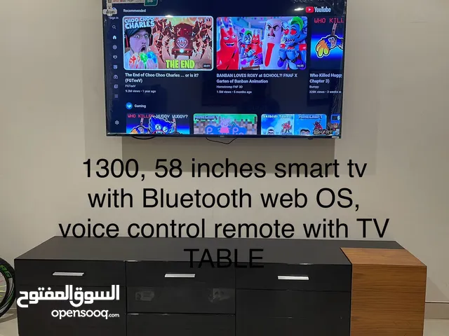 Smart TV With Bluetooth , Web OS and voice control remote 58 inches smart tv 2 months used only