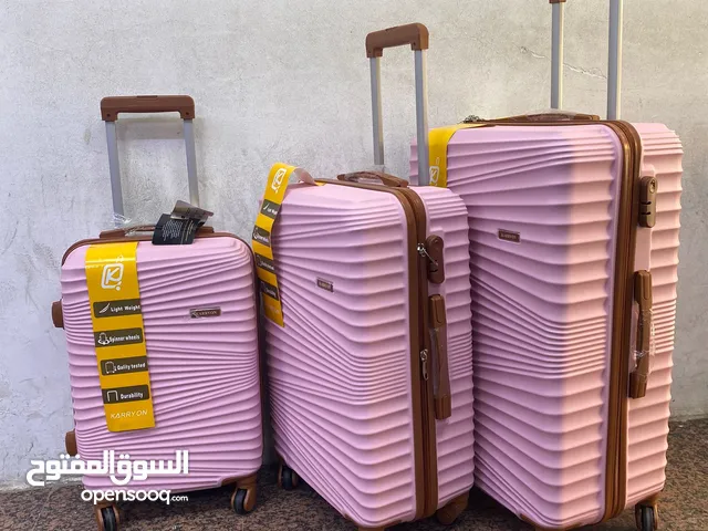 L. M. S. 28”24”20” Silicone faber. طقم شنط سفر 3قطع