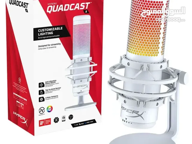 USB Gaming Microphone (RGB Lighting) - HyperX QuadcastS