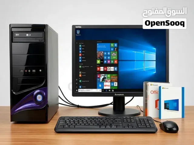 Full Desktop Setup - Windows 10 Pro - 1TB Storage - Lenovo Monitor