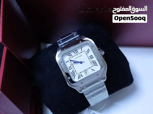 Santos de Cartier Automatic watch for men ساعة سانتوس دي كارتييه أوتوماتيكية للرجال