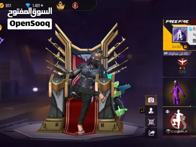 Free Fire Accounts and Characters for Sale in Giza