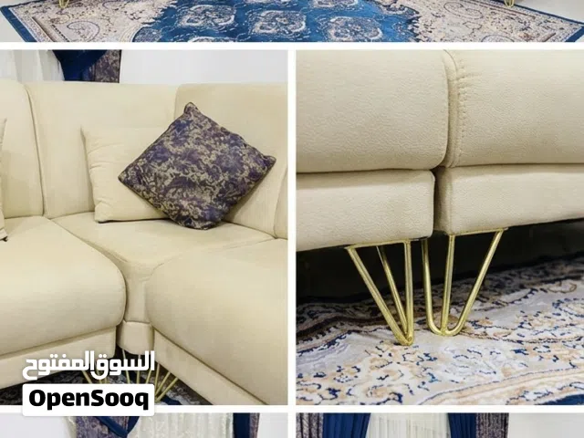 للبيع طقم قنفات (تخم) زاوية بتصميم مودرن وأنيق جداً، يجمع بين الفخامة والراحة، ومناسب جداً