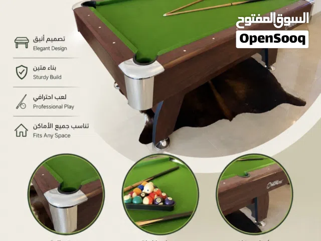 800 dirham 7 feet MDF طاوله بلياردو للبيع النوع
