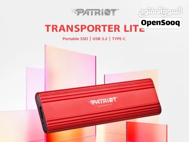 Patriot Transporter Lite SSD 1 TB, Externel SSD, PTPL1TBPEC - Red