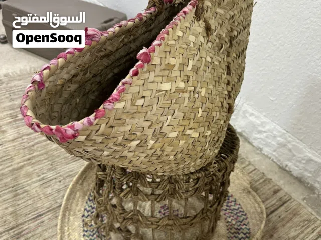سلال قش صناعة يدويه ونحاسيات