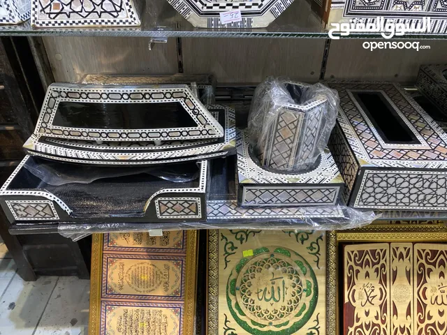 طقم مكتب صدف تطعيم يد