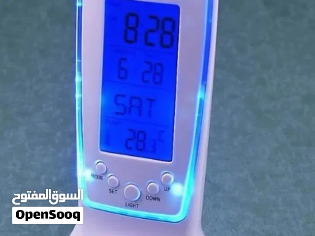 Square Clock Calender LED Light Alarm Clock With Light