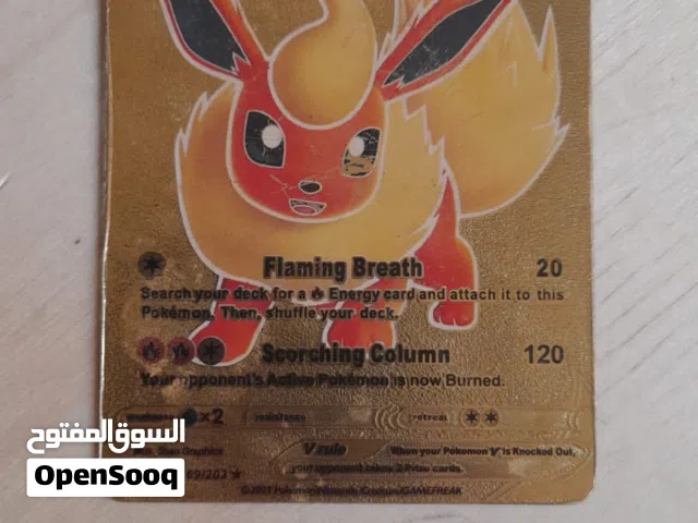 Flareon V Golden Pokemon Card