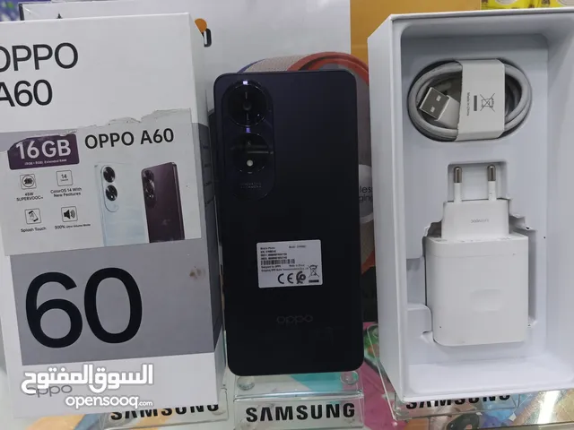 جهاز مستعمل ايام Oppo A60 رام 16 جيجا 128 و 256 اغراضة والكرتونه الأصلية مكفول بالشركة متوفر توصيل