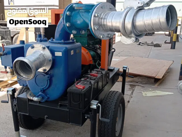 للبيع مضخه 6 إنش تعمل بالديزل مع مقطورة جديده  New 6” diesel pump with a trailer