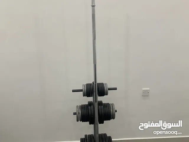 Barbell weights and rack