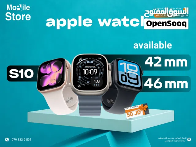 APPLE WATCH S10 AVAILABLE 46MM AND 42MM NEW / ساعه ابل واتش الجيل 10 متوفر الحجمين الجديده