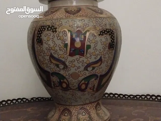 فازة زنجبيل صيني أصلي - حجم كبير 30 سم - نقش بارز يدوي (Moriage)