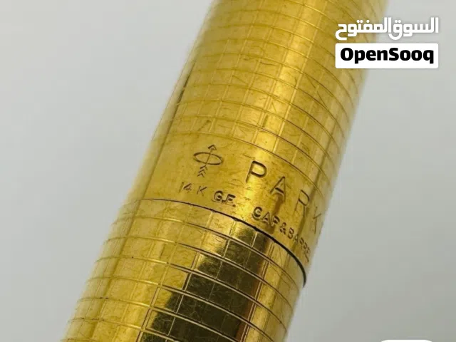 طقم اقلام انتيك فضة & دهب لشركة Parker Pens حبر