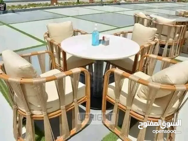 #طقم الفيونكة كراسي حديد مجدول بشريط دوبار مصنوعه من النسيج الحراري ومعالجة ضد الرطوبة والحرارة ا