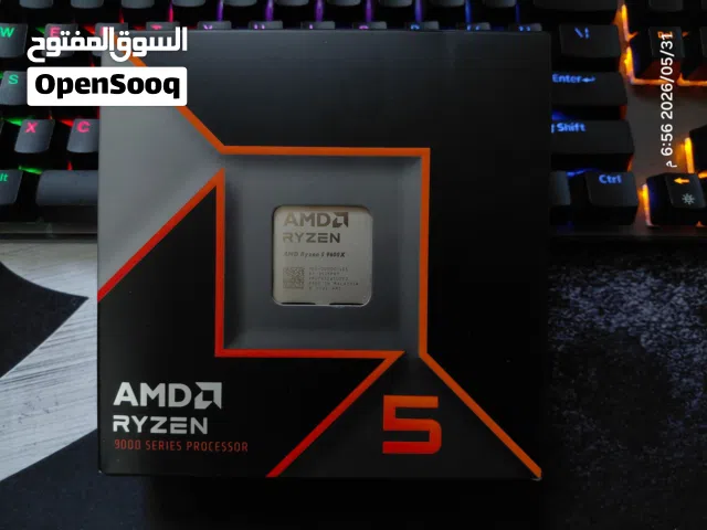 معالج Ryzen 5 9600X BOX جديد (مكرشم)