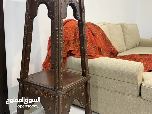 Handcrafted Moroccan Style Wooden Pedestal Stand