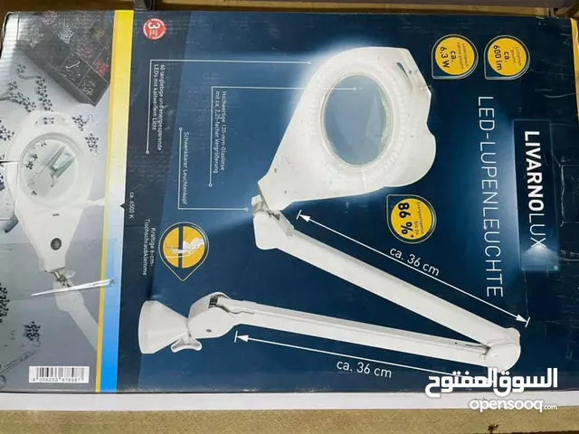 مصباح LED مع عدسة مكبرة من الشركة المصنعة LIVARNO LUX 60 مصباح LED موفر للطاقة وطويل الأمد بضوء أب