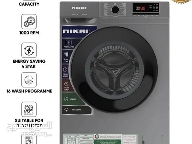 Nikai Front Load Washing Machine 7kg grey - Excellent Condition! 6 months used.