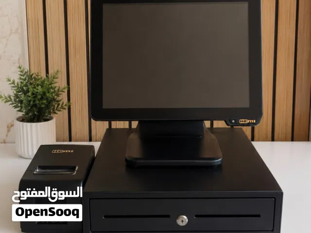 حاسبه كاشير مع برنامج سبيدو نضام مطاعم مع كامل ملحقات