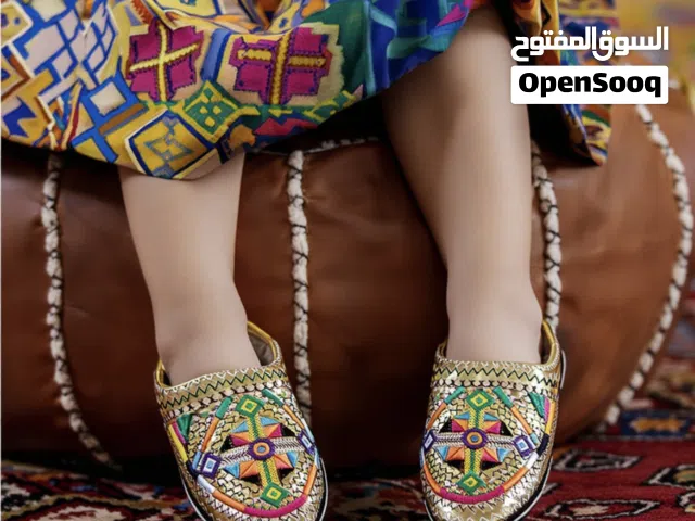 Leather handmade Moroccan slippers
