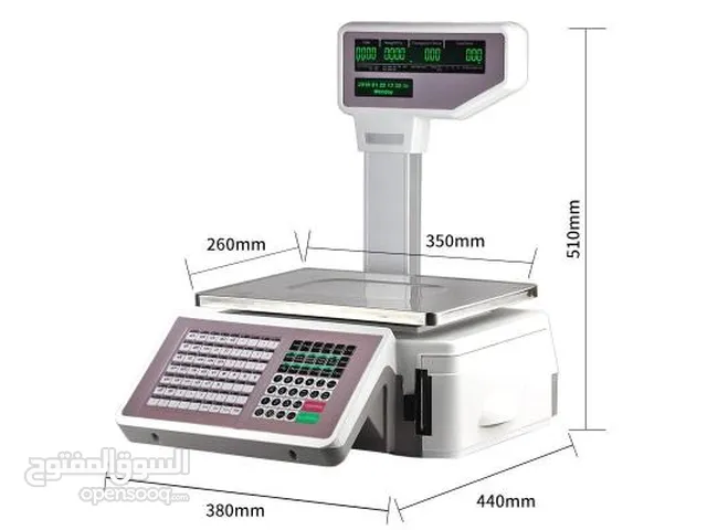 Electronic Barcode Label Printing Scales TM-A20B With Receipt Printer موازين طباعه